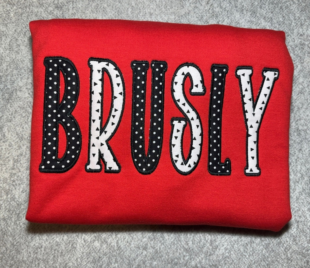 School Spirit Embroidered Sweatshirt
