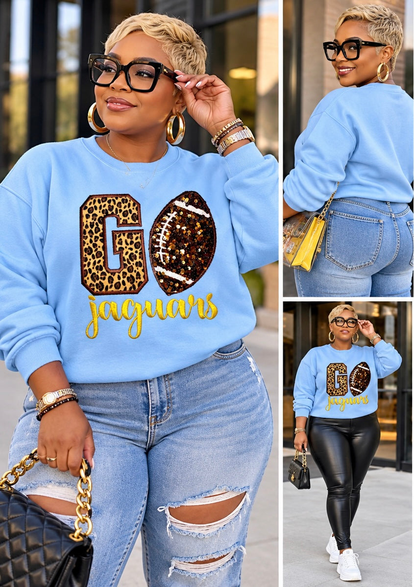GO Jaguars Embroidered Sweatshirt